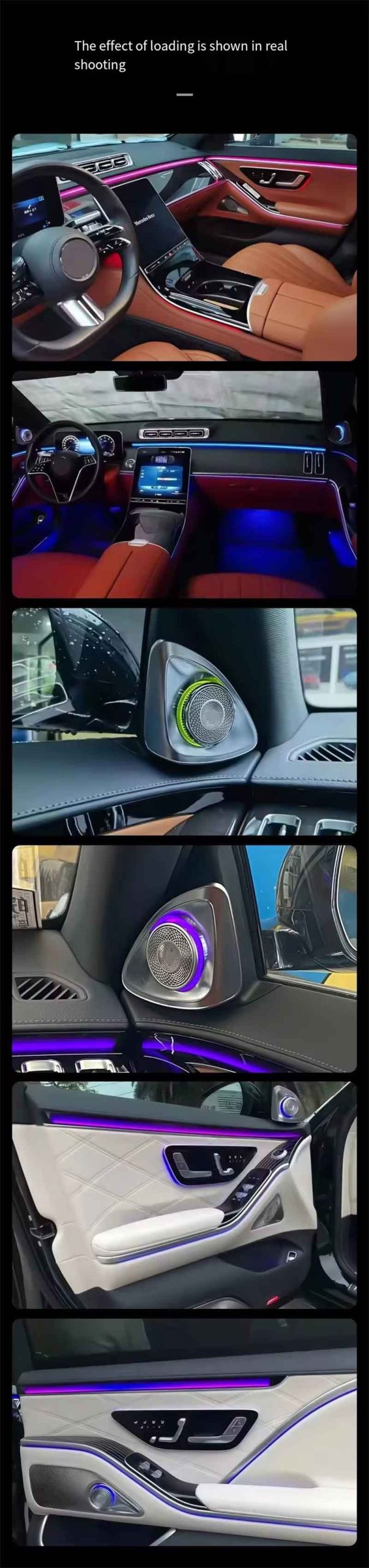 The Active Environmental Light Internal Kit is for the Mercedes-Benz S-Class W223 Detail-1